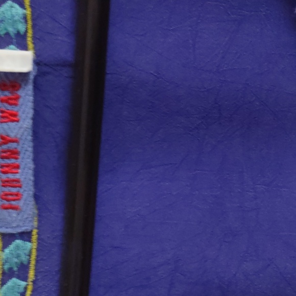 JOHNNY WAS PURPLE SILK BLOUSE 1X - Picture 3 of 4